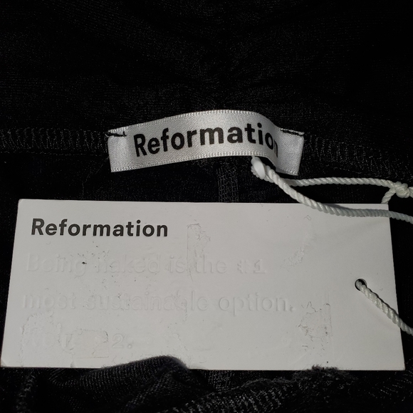 Reformation Sabine Ruched Minidress Size L NWT - Picture 8 of 11